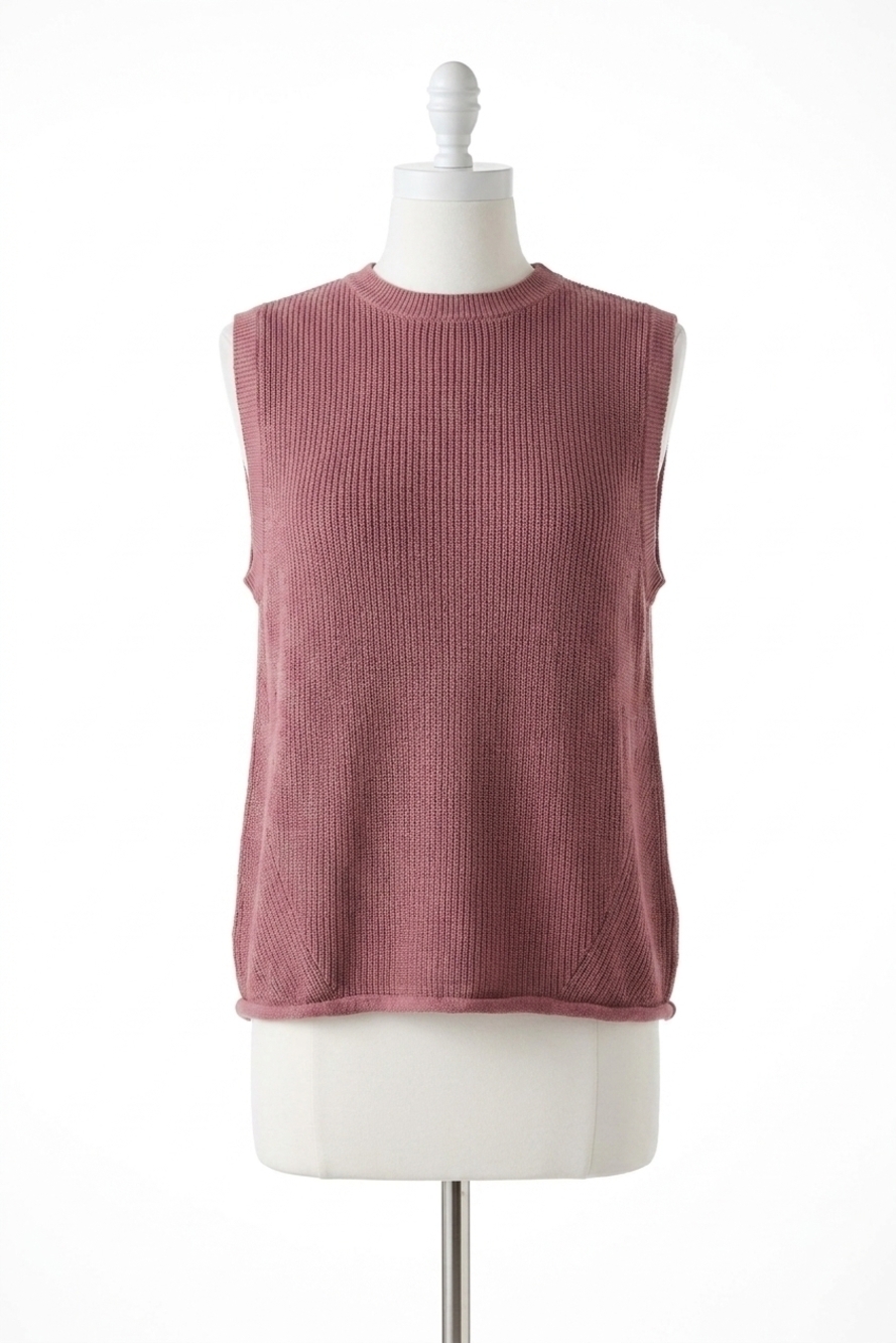 NEW BISHOP + YOUNG romantic flair bonita crop twist sweater in crimson
